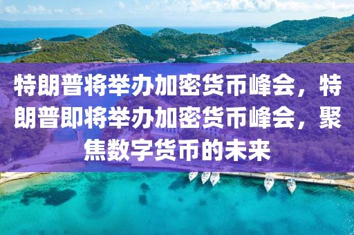 特朗普將舉木工機械,設備,零部件辦加密貨幣峰會，特朗普即將舉辦加密貨幣峰會，聚焦數(shù)字貨幣的未來