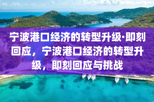 寧波港口經濟的轉型升級·即刻回應，寧波港口經濟的轉型升級，即刻回應與挑戰(zhàn)木工機械,設備,零部件